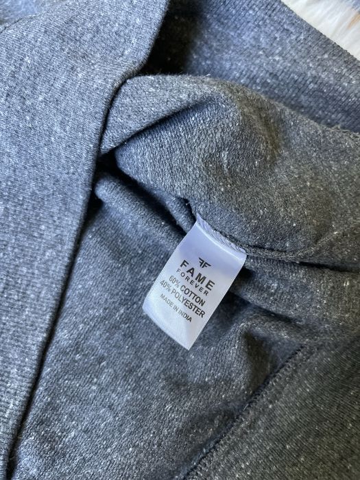 Fame forever szara bluza melanż 38 M bawełniana