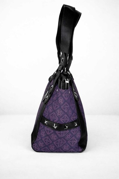 Torebka Hello Kitty Czarno Fioletowa Damska Stylowa i Pojemna + GRATIS