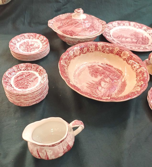 Parte Serviço Inglês  Palissy Pottery Thames River Scenes