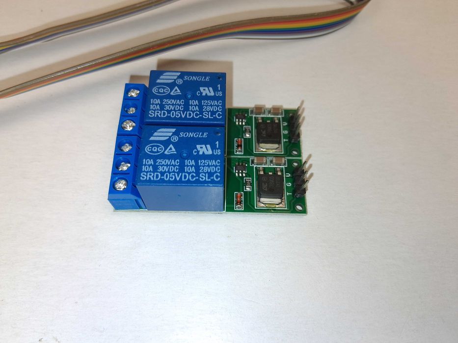 N044 Moduł 2 Przekaźników 5V SRD-05VDC-SL-C Arduino ESP Kabel Nowy