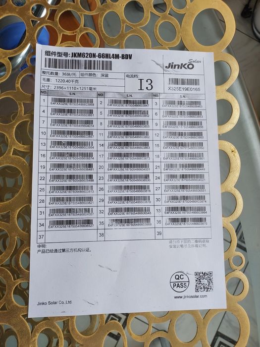 Сонячна  панель  590 втJinko Solar  двусторо