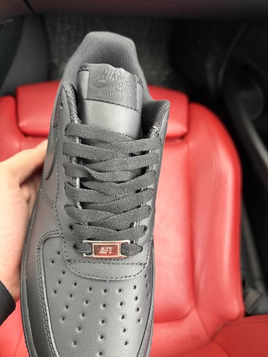 (ОПЛАТА ПІСЛЯ ОГЛЯДУ)Nike Air Force 1 Classic Premium Black Найк Аір