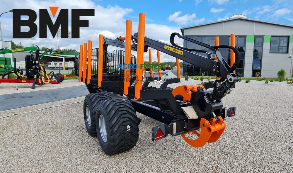 Nowa ! BMF10T2Pro720 Przyczepa Leśna Zrywkowa 10T 7.2m Leasing 24h