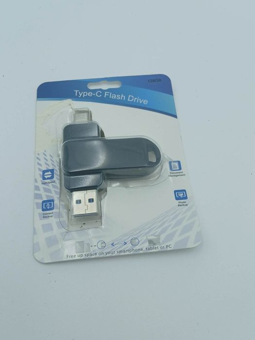 Pendrive 2w1 USB Typu-C + USB-A 128 GB Flash Drive szybki transfer OTG do telefonu i PC