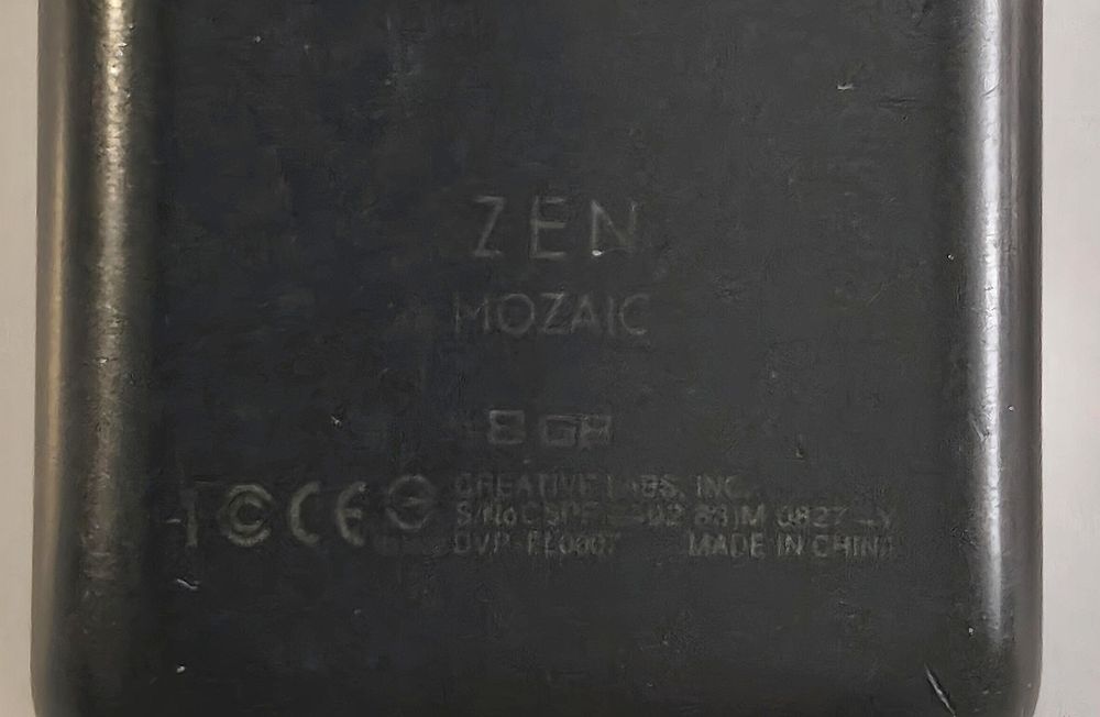 Creative Zen mp3 mp4