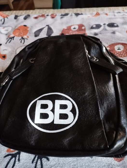 Plecak czarny eko skóra