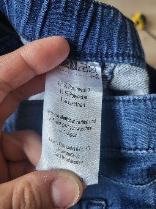 Spodenki dziewczęce jeansowe 128