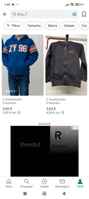 Conjunto roupas 7 anos