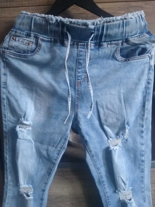 Spodnie jeansowe L