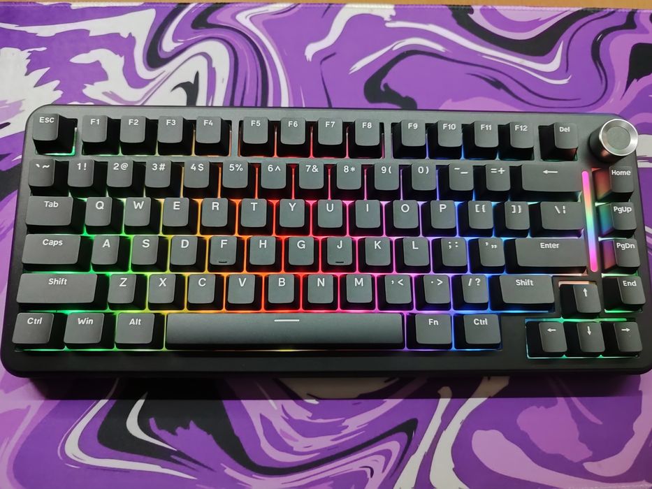 Клавіатура  FreeWolf F75  Black, RGB Backlit, Tri-Mode Connection