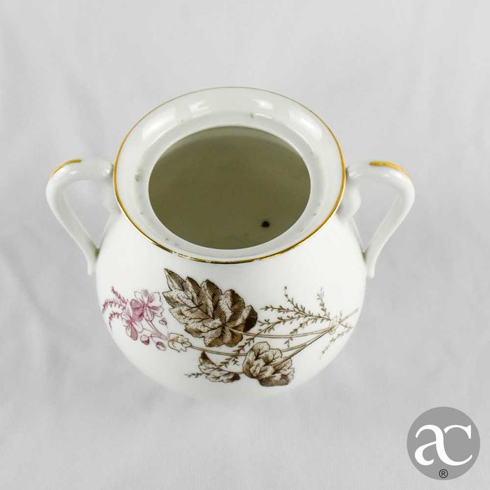 Açucareiro em porcelana Vista Alegre, finais do séc. XIX