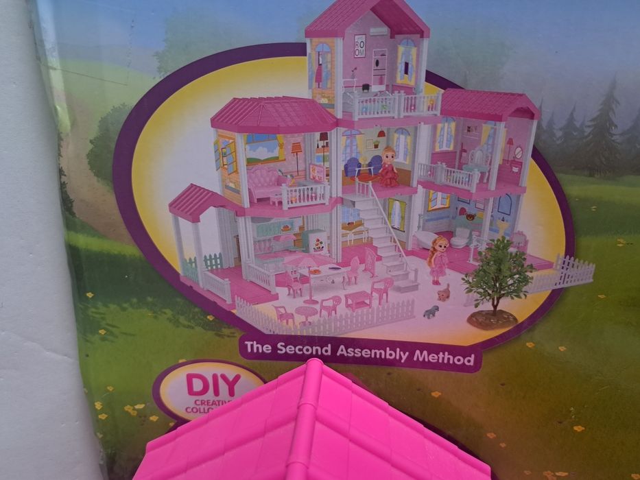 Ляльковий будиночок мрії DIY (з меблями та ляльками)! Б/у, не повний к