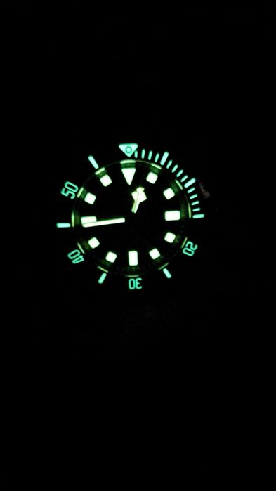 Relógio diver automático IxDao titânio mostrador fumado 40mm novo