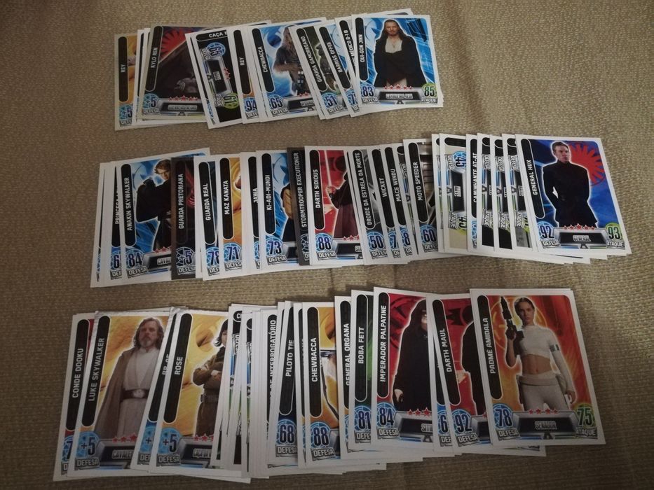 Cartas Star Wars topps Force Attax