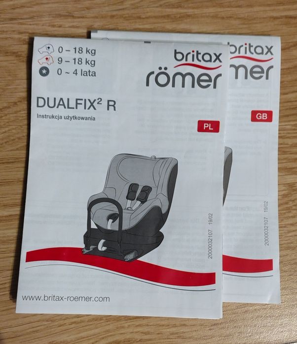 Fotelik samochodowy Britax Romer 2R Szary do 18 kg