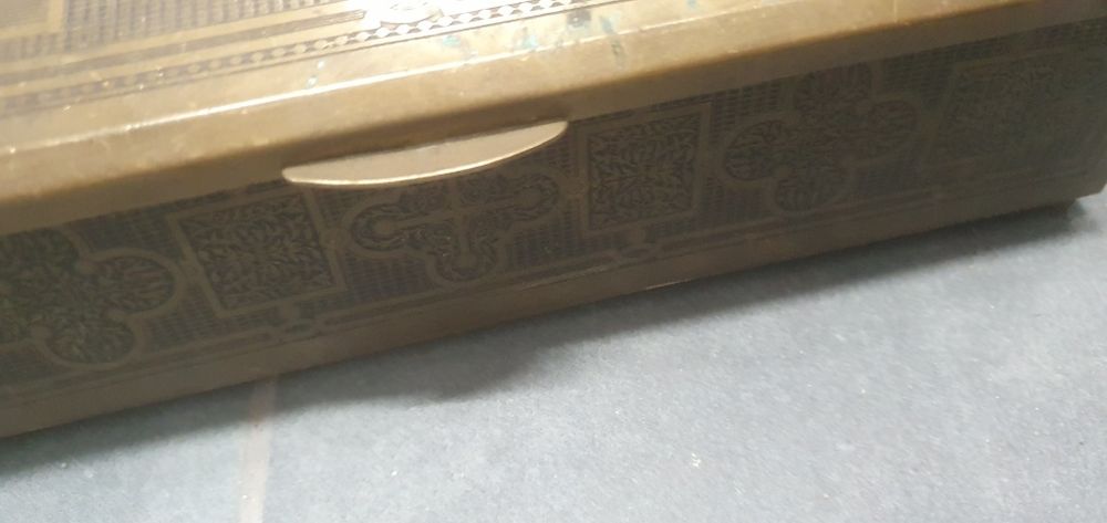 Puzderko szkatułka mosiądz vintage