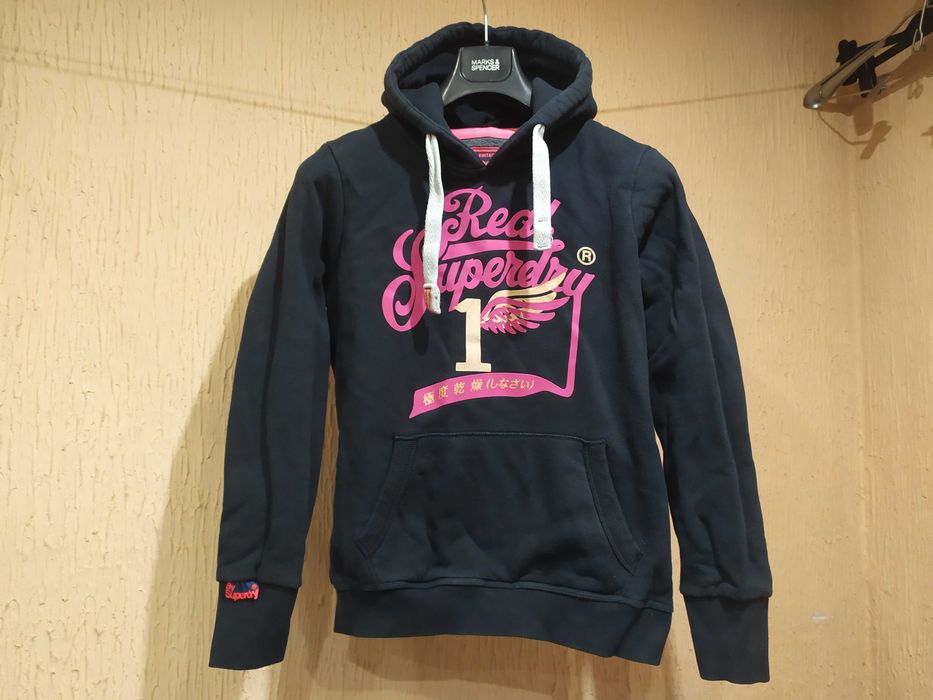 Superdry тёплая толстовка с капюшоном худи