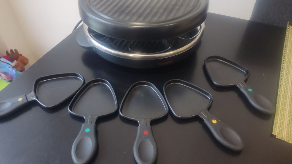 Kit rachette eletrico com 6 posições para aquecer o queijo