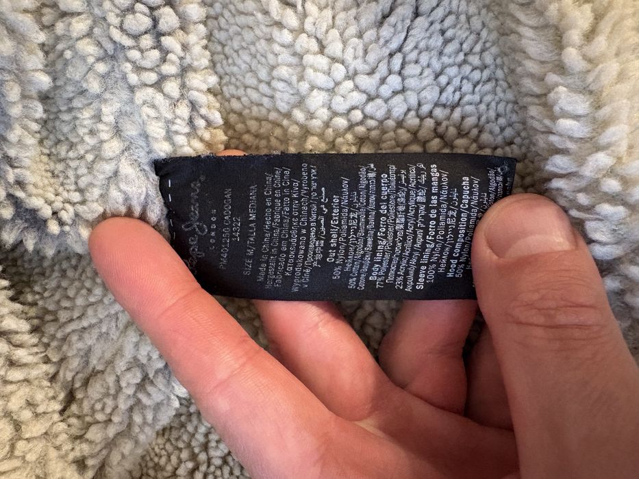 Parka kurtka Pepe Jeans, podbita barankiem, super stan, bardzo wygodna