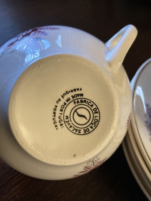 Conjunto de chá completo fábrica de sacavem