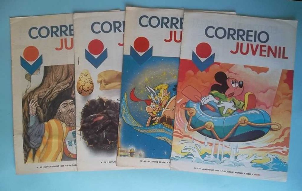 "Público Junior" e "Correio Juvenil", suplementos com banda desenhada.