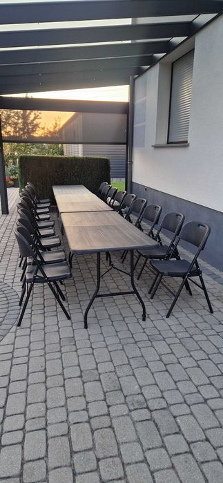 Wynajmę stół i krzesła cateringowe