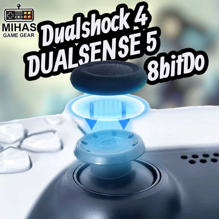 Ремонтні накладки-ковпачки на стіки для геймпадів PS4 / PS5 Dualsense