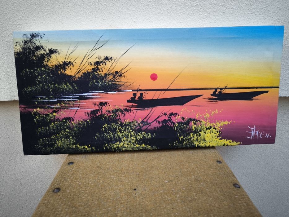 Quadros tela pintados a mão Cabo Verde