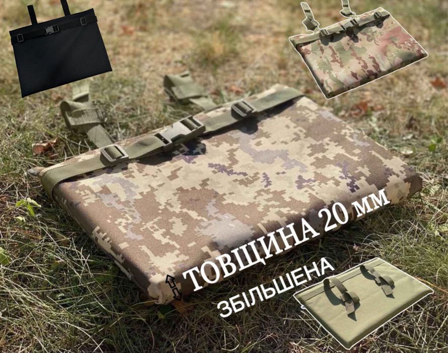 Каримат для сидіння піксель зсу каремат сидения військовий туристичний
