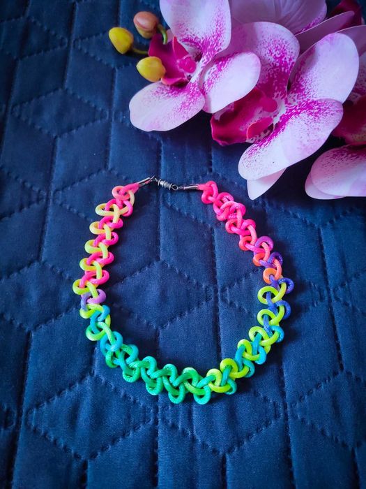 Чокер шовкове плетіння прикраса