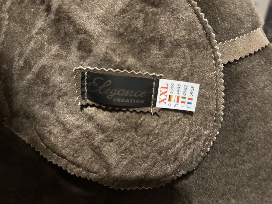 Kożuch skóra naturalna XXL camel