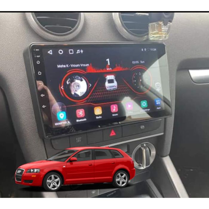 Entregas grátis Zona Grande Porto Rádio Android 14  com GPS Audi A3 8P