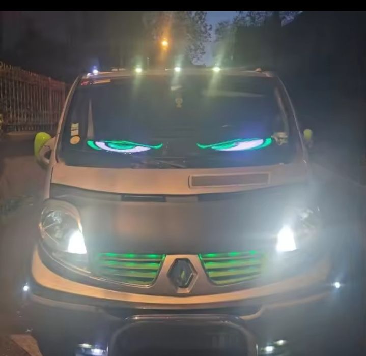 2SZT 59x12cm DUŻE Diabelskie Oczy Led z aplikacją tir bus oso