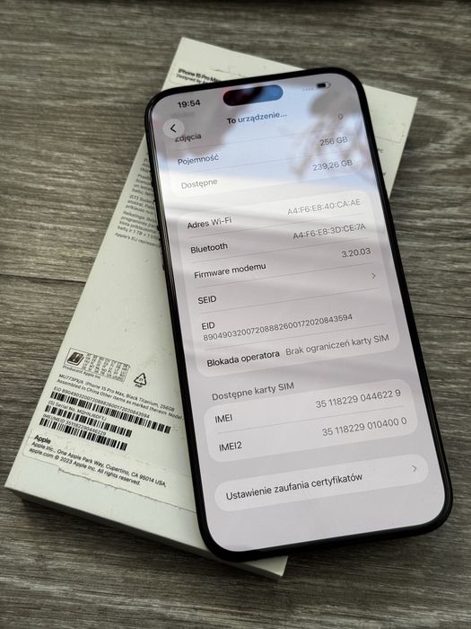 iPhone 15 Pro Max 256 GB