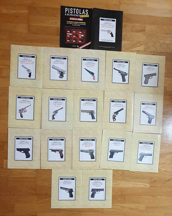 18 Pistolas de coleção miniaturas