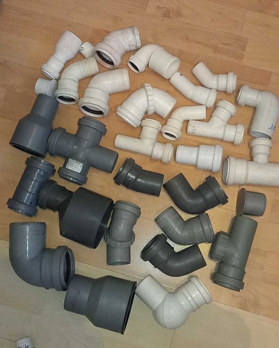 Kolanko PVC, króciec redukcyjny, uszczelki