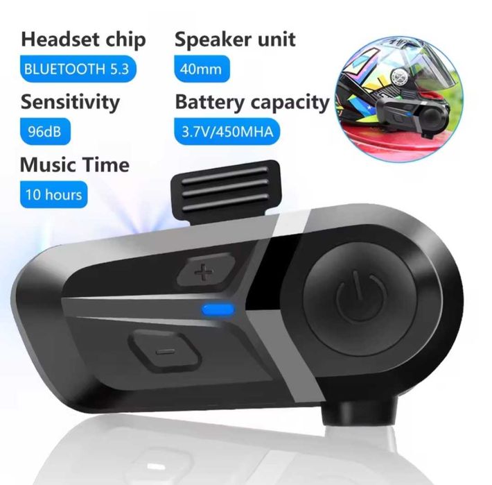 Мотогарнітура Bluetooth гарнитура для шлема мотогарнитура