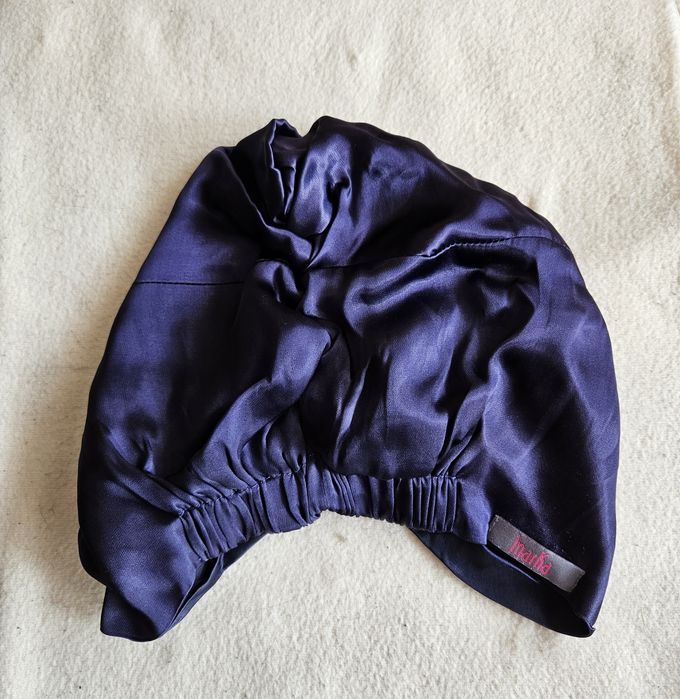 Jedwabny turban do spania