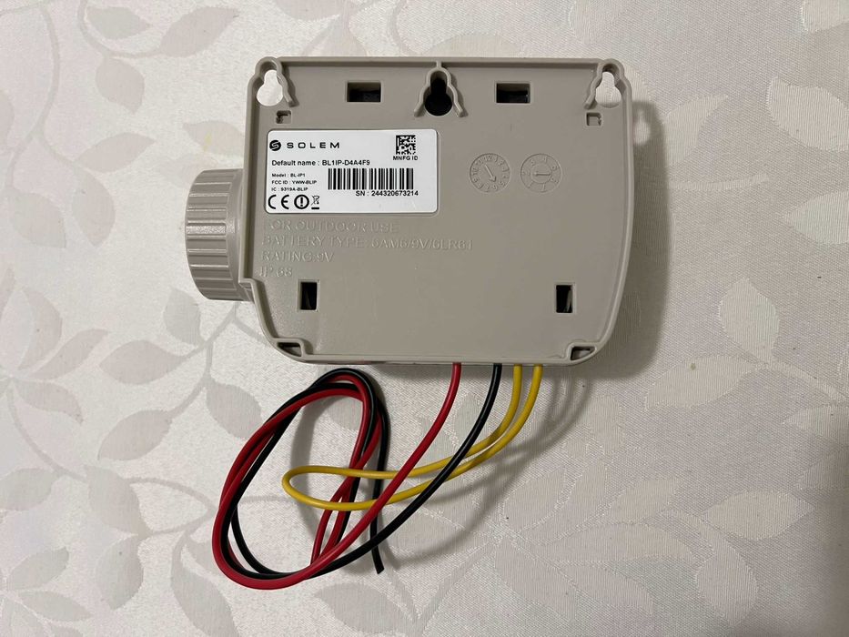 Solem BL-IP 1 - Programador jardim rega Bluetooth 9V pilha via APP para uma zona