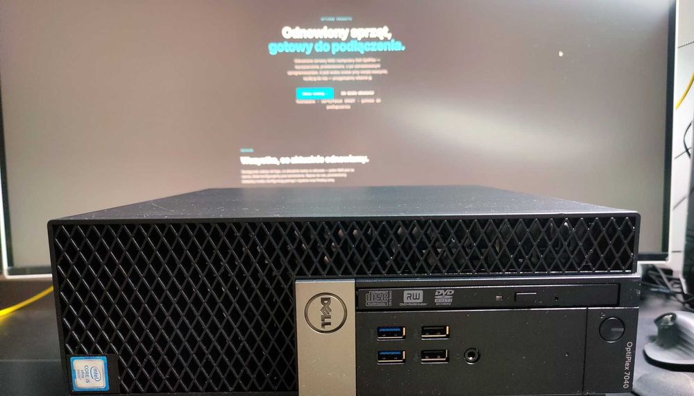 Dell OptiPlex 7040 SFF i5 16GB RAM 256GB SSD M.2 DVD – wyczyszczony