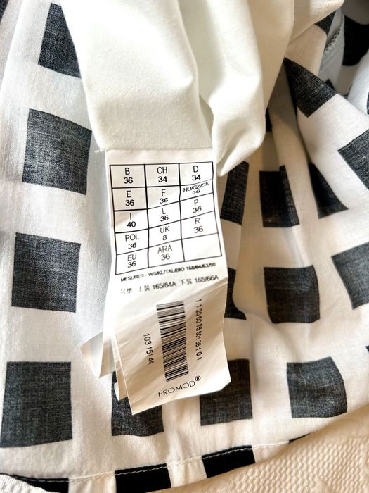 Vestido caicai preto e branco