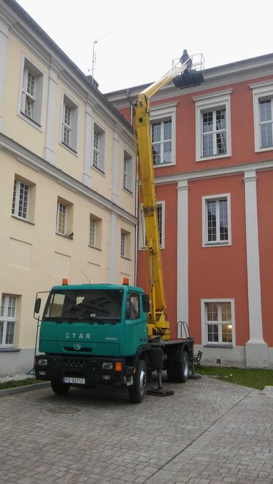 Usługi Podnośnikiem Koszowym Wynajem Zwyżka Podnośnik Wycinka Drzew