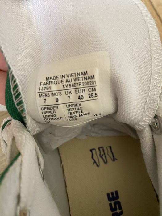 Кеди Converse зелені, розмір 40