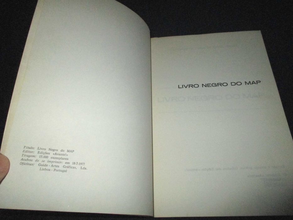 Livro Negro do MAP Edições Avante 1977