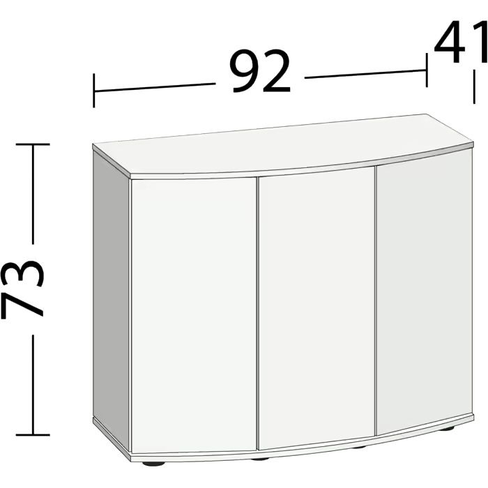 Акваріумна тумба Juwel Vision 180 овальна 92x41x73 см