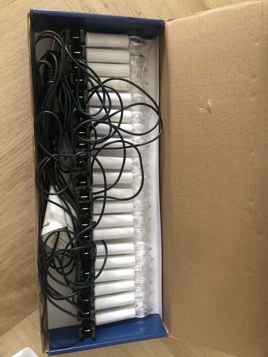 Lampki led świece na choinkę