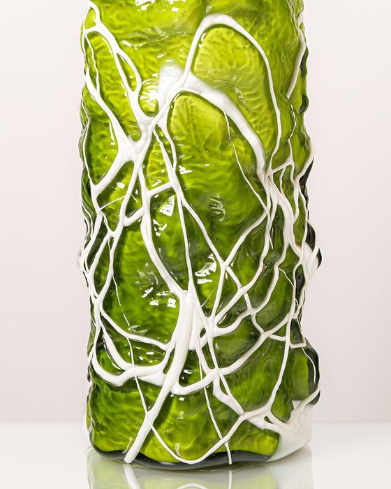 Czeski wazon, szkło artystyczne.