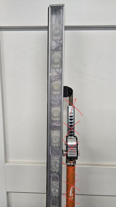 Lampa smugowa 1m 36W do gładzi