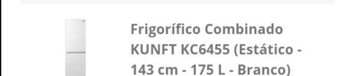 Frigorífico kunft 175L  180€