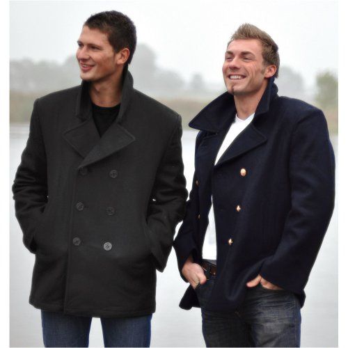 Bosmanka płaszcz marynarski US Navy czarny czarne guziki PEACOAT XL